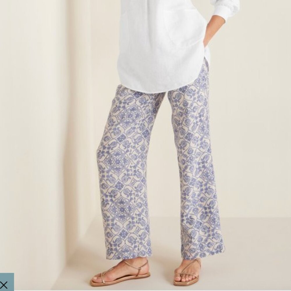 Soft Surroundings Aliso Linen pants size M NWT